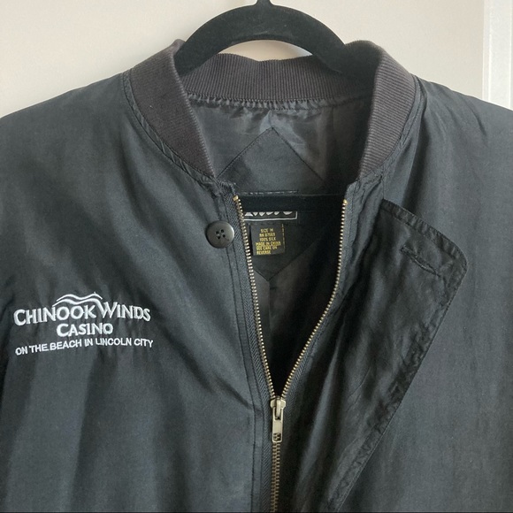 Black Silk Bomber Jacket - Picture 3 of 4